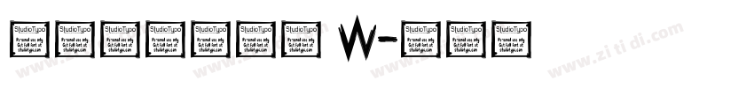 汉仪笔染甜甜圈 W字体转换